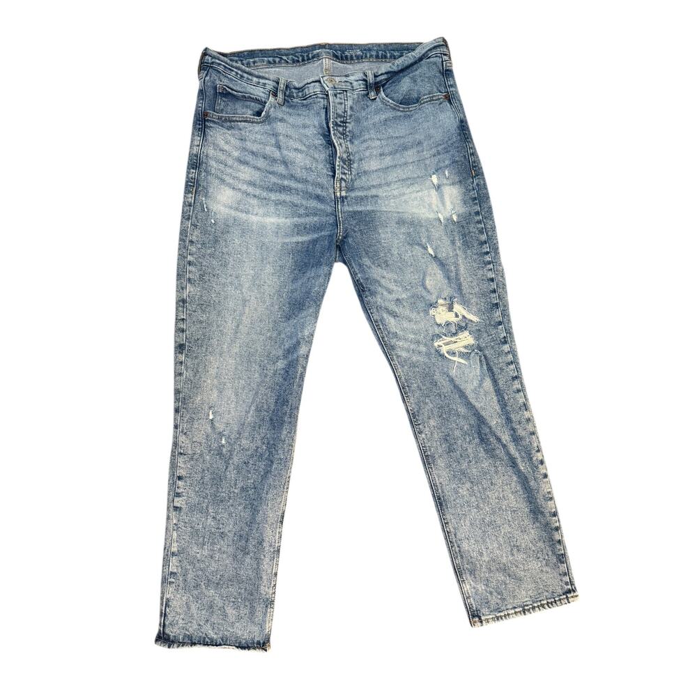 Old Navy Jeans Women's Extra High Rise Distressed Straight Leg size 16